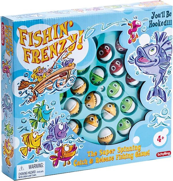 Schylling Fishing Frenzy Action Game Blue. Large